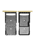 Replacement Sim Card Tray Compatible with Motorola Droid Turbo 2 (XT1585 / XT1580 / XT1581 / 2015) (Gold)