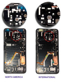 Replacement OLED Assembly With Frame Compatible with Google Pixel 4 XL (Refurbished) (Pink Power Button)