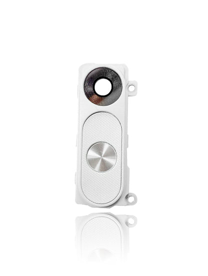 Replacement Power / Volume Button With Camera Lens Compatible with LG G3 (White)