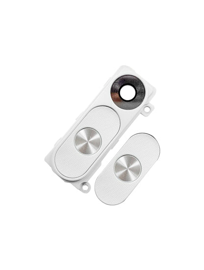 Replacement Power / Volume Button With Camera Lens Compatible with LG G3 (White)