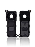 Replacement Back Camera Lens With Power / Volume Buttons Compatible with LG G4 (Black)