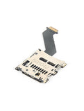 Replacement MicroSD Sim Card Reader Holder With Flex Cable Compatible with HTC 10 / M10h / One M10
