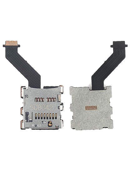 Replacement MicroSD Sim Card Reader Holder With Flex Cable Compatible with HTC 10 / M10h / One M10
