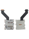 Replacement MicroSD Sim Card Reader Holder With Flex Cable Compatible with HTC 10 / M10h / One M10