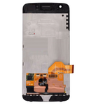 Replacement OLED Assembly With Frame And Fingerprint Scanner Compatible with Motorola Moto Z2 Force (XT1789 / 2017) (Genuine OEM) (White)